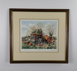Fordson P6 At Blox Hall - Dark Wood Framed