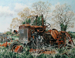 Fordson P6 At Blox Hall - Print