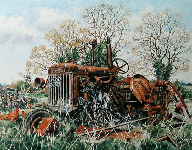 Fordson P6 At Blox Hall - Mounted