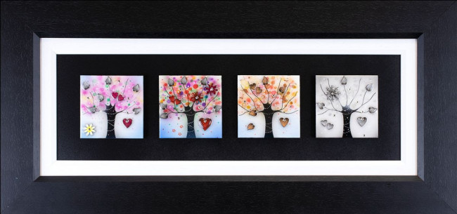 Four Seasons (2022) - Original - Black Framed