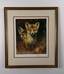 Foxes - Brown Framed
