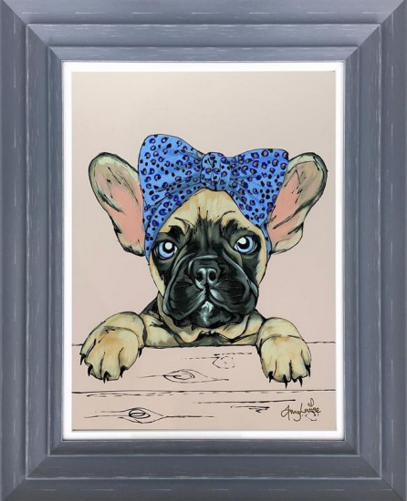Frenchie - Original - Dark Grey Framed Frenchie - Original - Dark Grey Framed