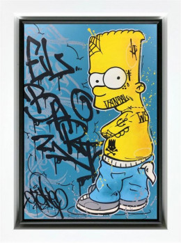 Gangster Bart - Original - Framed