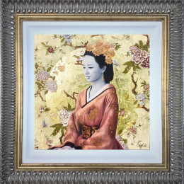 Geisha Couture II - Original - Black - Framed