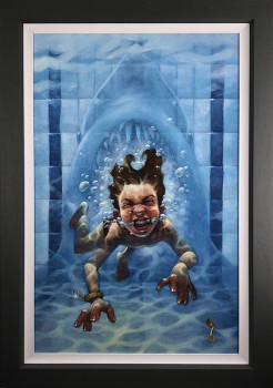 Get Out Of The Water (Jaws) - Canvas - Framed