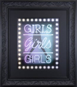 Girls Girls Girls - Lenticular - Black Framed