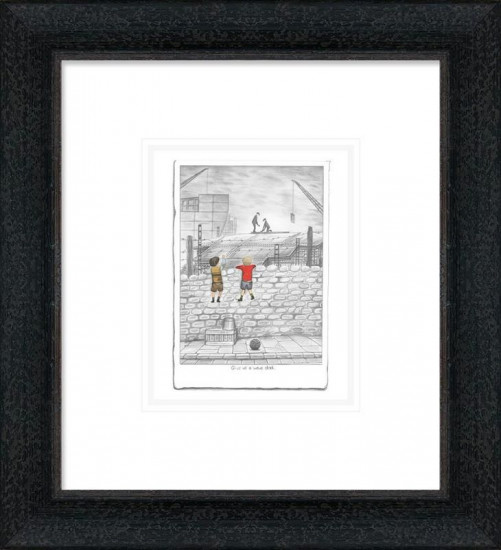 Give Us A Wave Dad - Sketch - Framed