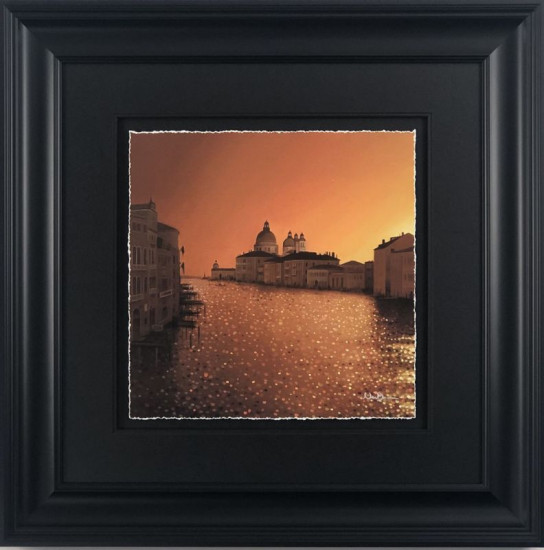 Golden Morning - Paper - Black Framed