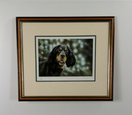 Gordon Grid - Brown framed - Framed