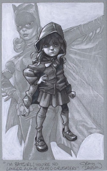 Gotham Girl - Sketch - Mounted