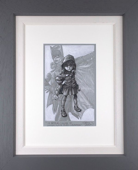 Gotham Girl - Sketch - Grey Framed