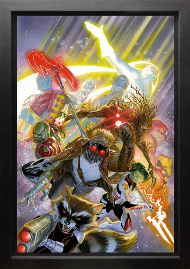 Guardians Of The Galaxy - Standard Canvas - Black Framed