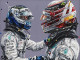 Hamilton & Bottas 18 - Mounted