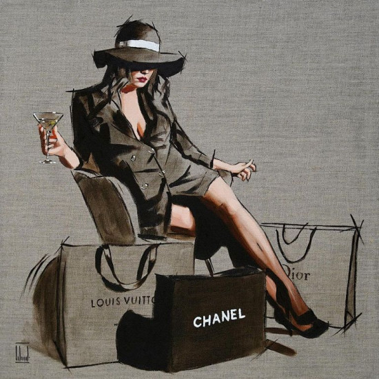 Handbags & Gladrags - Sketch - Mounted Handbags & Gladrags - Sketch - Mounted