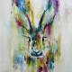 Hare - Escape - Canvas - Framed