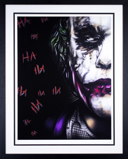 Heath Ledger - Joker - Black Framed