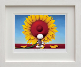 Here Comes The Sun - White Framed