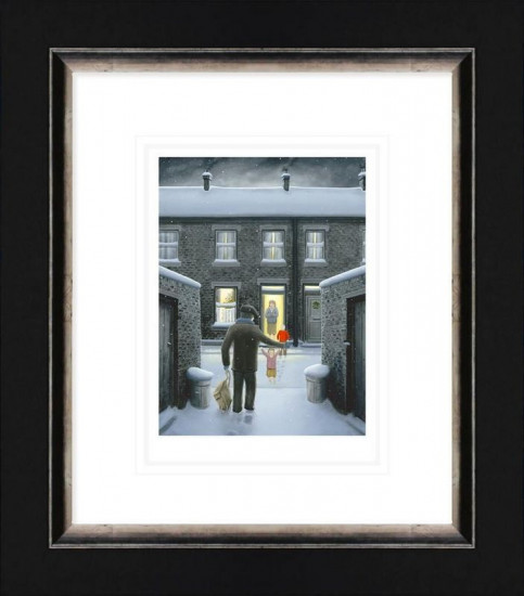 Home For Christmas - Paper - Black Framed