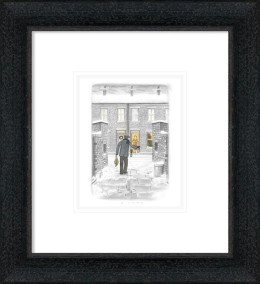 Home For Christmas - Sketch - Black-Grey Framed