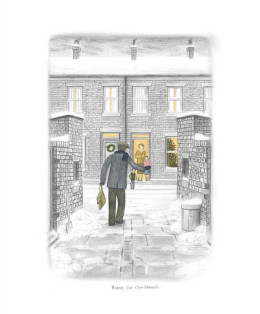 Home For Christmas - Sketch - Mounted