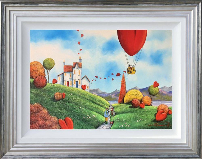 Home is Where The Heart Is - Original - Silver Framed Home is Where The Heart Is - Original - Silver Framed