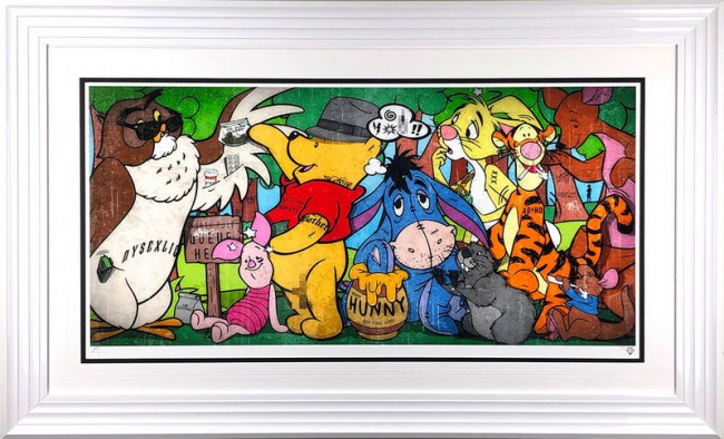 Hundred Acre Weed - White Framed