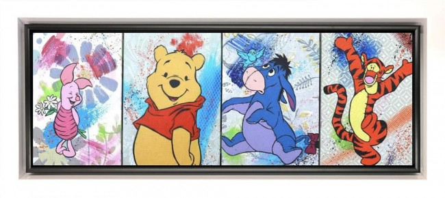 Hundred Acre Wood - Original - White Framed Hundred Acre Wood - Original - White Framed