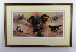 Gordon Setters, Hunting - Brown Framed