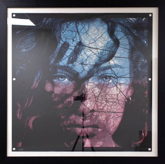 I See Through You - Stencil Original - Black Framed