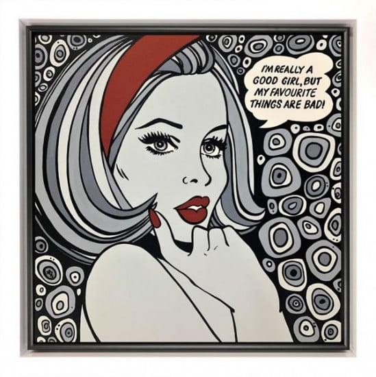 I'm Really A Good Girl - Original - Framed I'm Really A Good Girl - Original - Framed