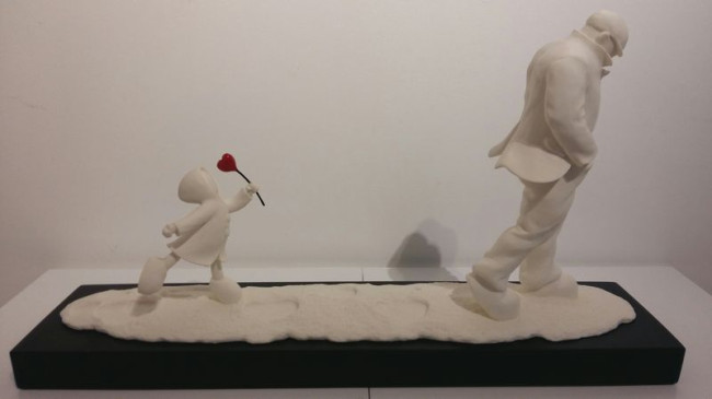 In His Footsteps - Sculpture