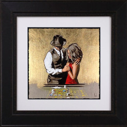 In It To Win It - Gold Metallic - Artist Proof Black Framed