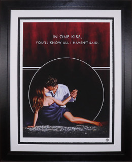 In One Kiss - Artist Proof Black Framed