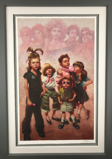 In The Pink (The Pink Ladies Grease) - Framed