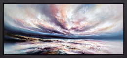 Infinite Seas - Black Framed - Framed Box Canvas