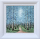 Into The Forest - White Framed