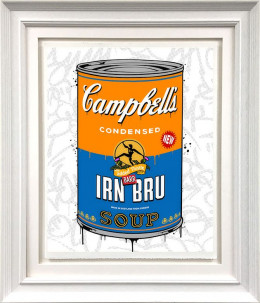 Irn-Bru Soup - Artist Proof White Framed
