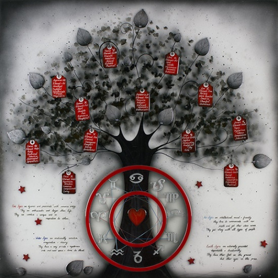 It's Written In The Stars - Black Framed