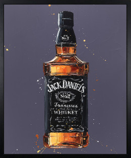 Jack Daniel's - Canvas - Artist Proof Black Framed - Framed Box Canvas