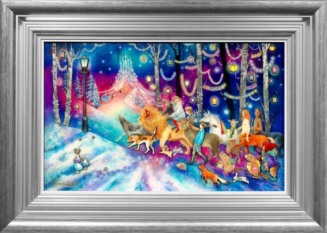 Journey To The Ice Palace - Silver-Blue Framed