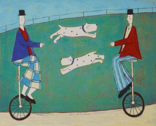 Jumping Dogs - Print only Jumping Dogs - Print only