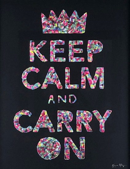 Keep Calm (Black Background)