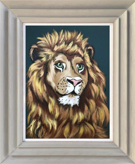 King Of The Jungle - Original - Light Grey Framed