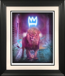 King Of The Urban Jungle - Blue - Black Framed