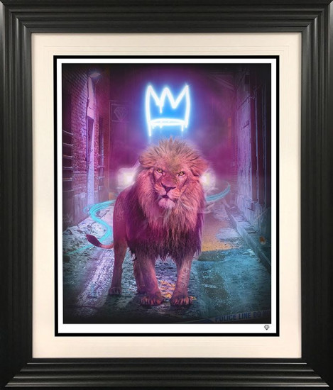 King Of The Urban Jungle - Blue - Black Framed