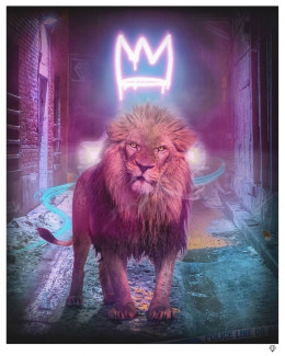 King Of The Urban Jungle - Pink - Mounted