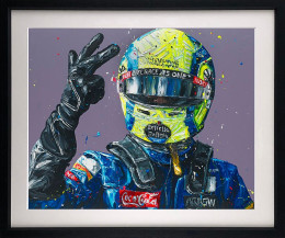 Lando - Vamos! (Lando Norris) - Artist Proof Black Framed