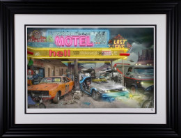 Last Gas - Mel's Diner II - Framed