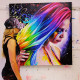 Rainbow Tears - Original - Box Canvas