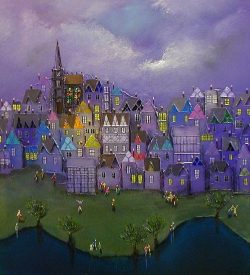 Lavender Hill Mob - On Canvas - Unstretched Canvas Lavender Hill Mob - On Canvas - Unstretched Canvas